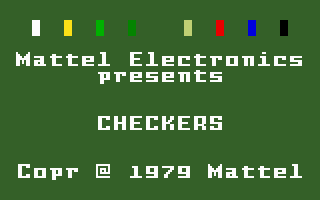 Checkers screenshot 3 for Intellivision